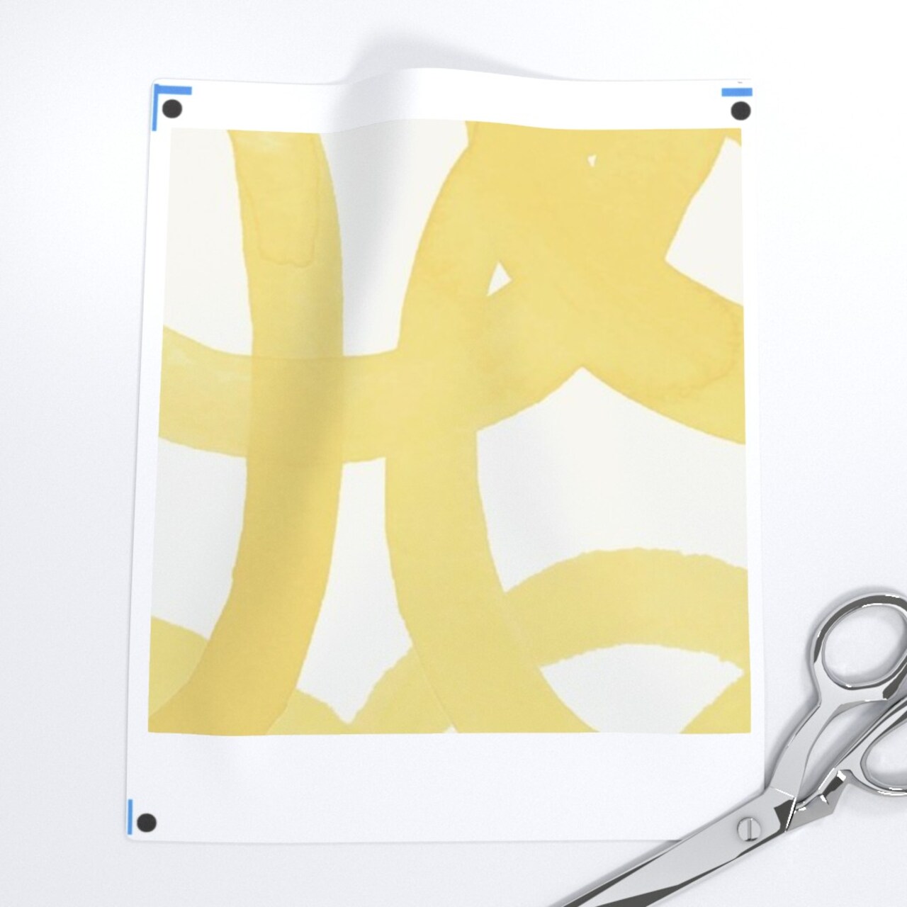 Yellow Graffiti Large Scale Butter Whimsical Custom Removable Wallpaper by Spoonflower Peel & Stick Wallpaper 2FT Wide